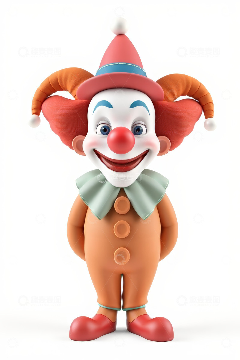 高清大图下载【趣麦麦图】卡通小丑形象