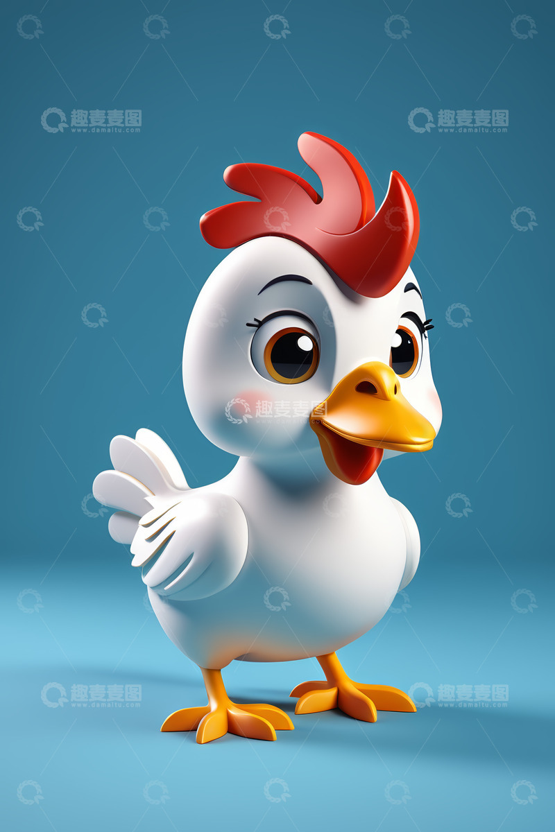 高清大图下载【趣麦麦图】卡通小鸡形象素材