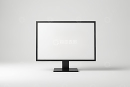 黑色电脑显示器展示画面