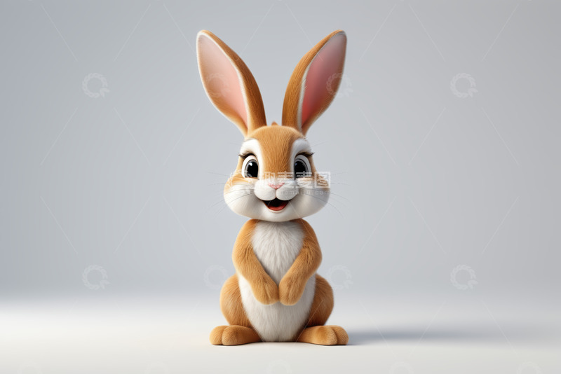 高清大图下载【趣麦麦图】可爱动画兔子形象