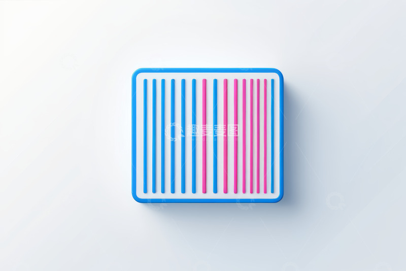 高清大图下载【趣麦麦图】蓝粉条纹方形物件
