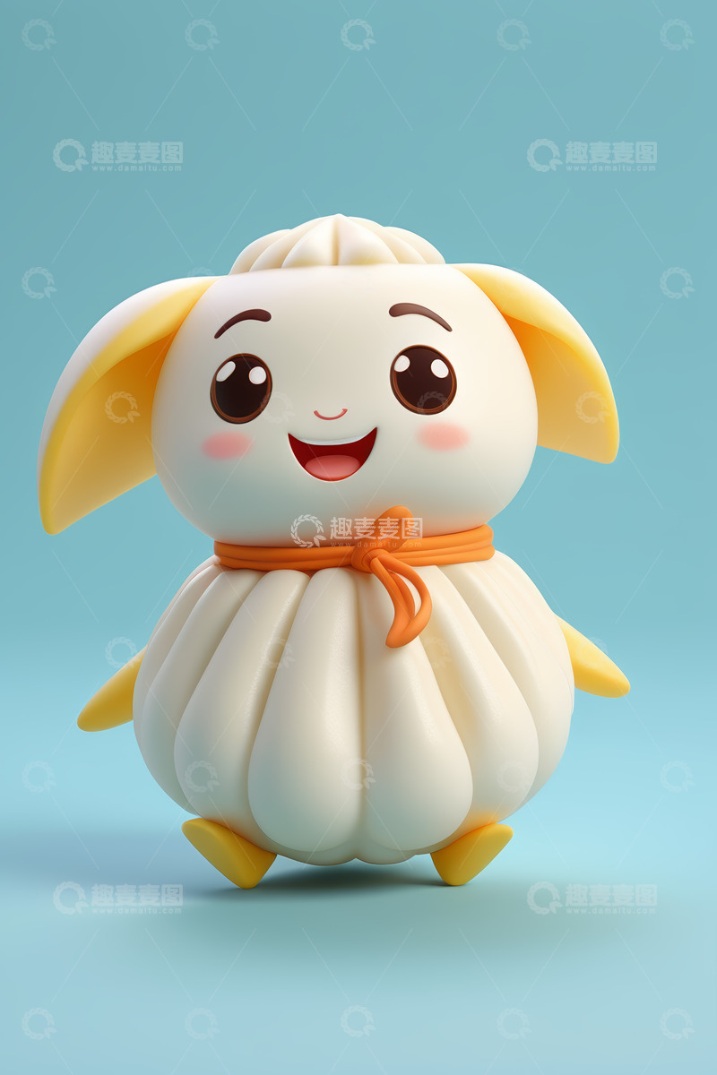 高清大图下载【趣麦麦图】可爱卡通小羊形象素材
