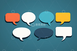 多彩聊天对话气泡图标