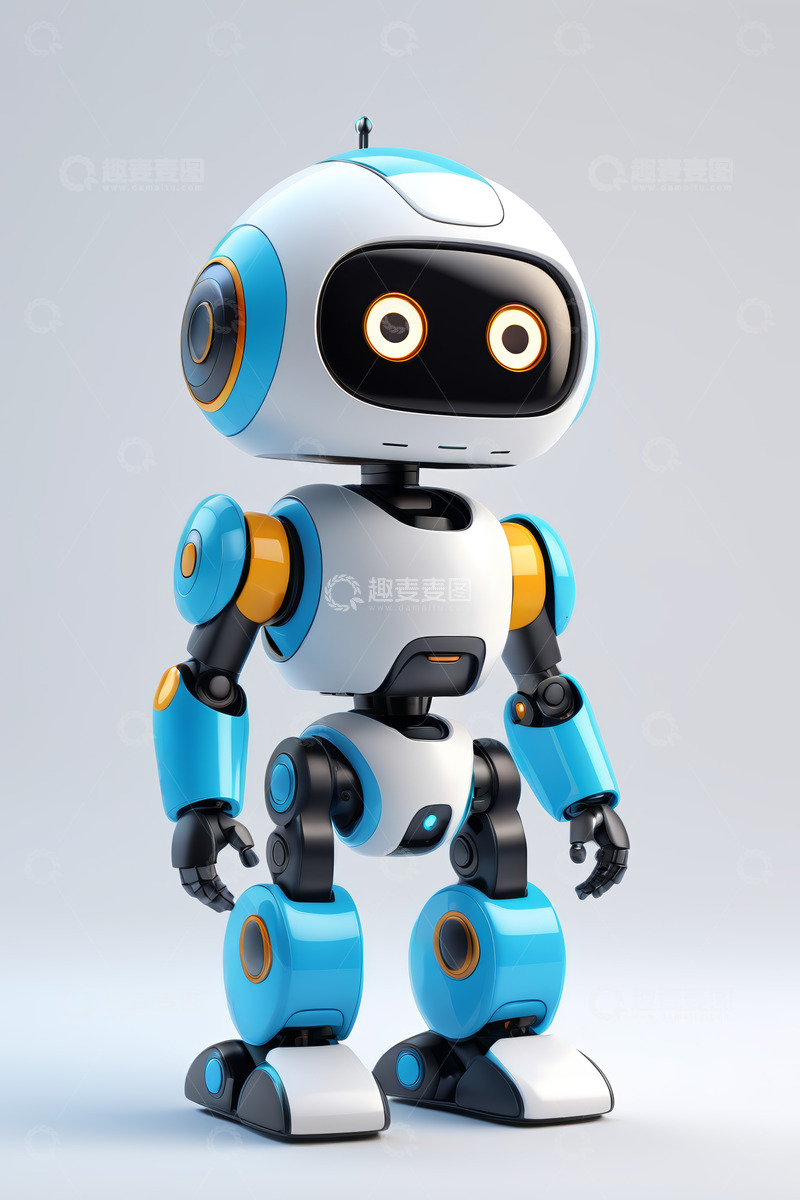 高清大图下载【趣麦麦图】可爱机器人形象展示