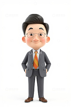 卡通商务男士形象