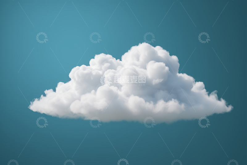 高清大图下载【趣麦麦图】蓝天下的孤立白云