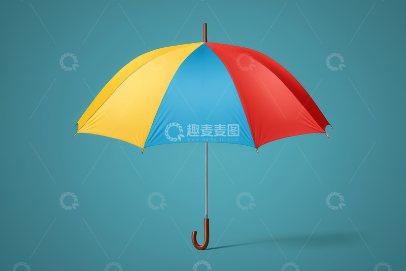 高清大图下载【趣麦麦图】彩色雨伞特写素材