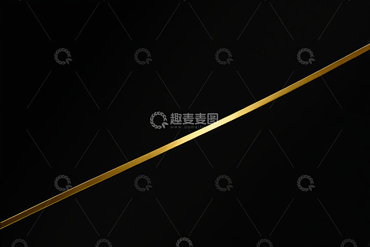 黑色背景上的金色线条