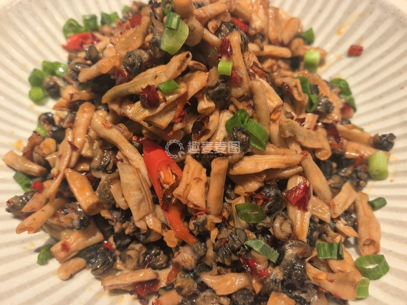 高清大图下载【趣麦麦图】香辣肉丝炒田螺