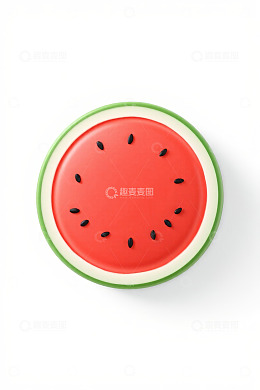 西瓜造型圆盘特写
