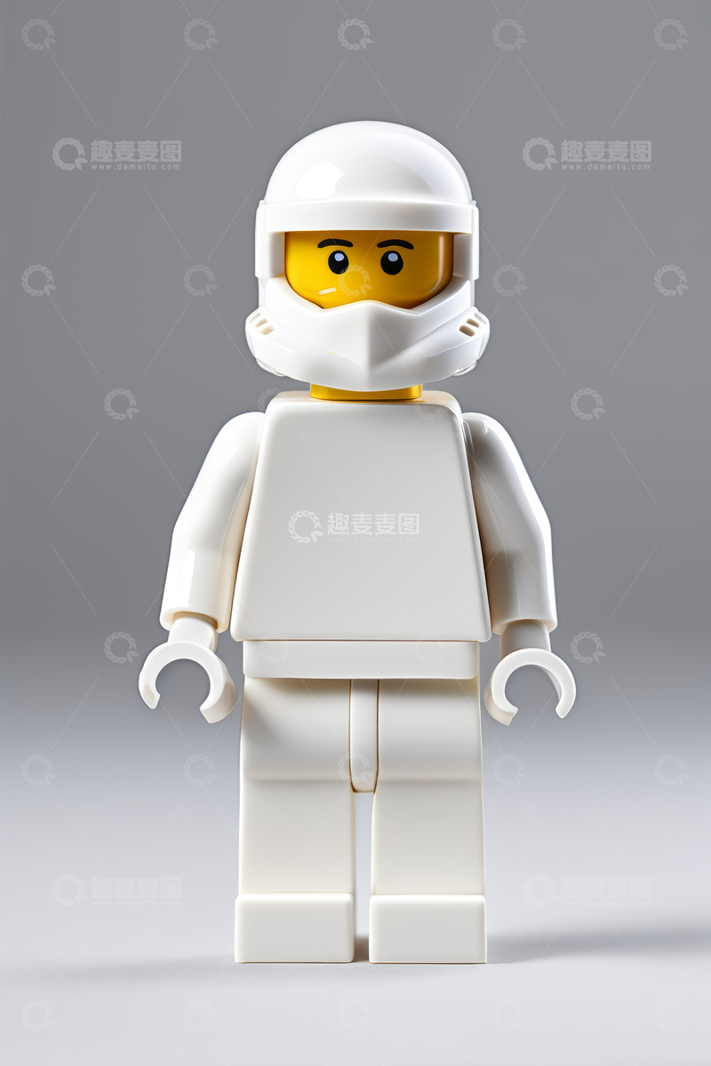 高清大图下载【趣麦麦图】-白色乐高宇航员人偶