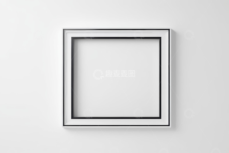 高清大图下载【趣麦麦图】白色背景上的现代框架