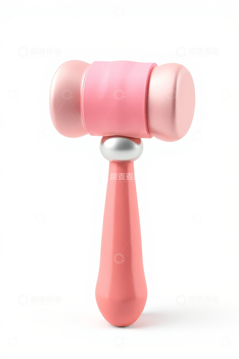 高清大图下载【趣麦麦图】粉色美容按摩锤