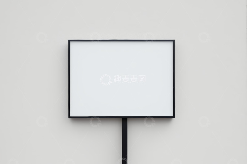 高清大图下载【趣麦麦图】空白立式广告牌展示