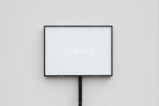 空白立式广告牌展示