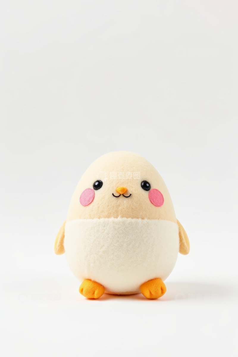 高清大图下载【趣麦麦图】可爱黄色小鸡毛绒玩具