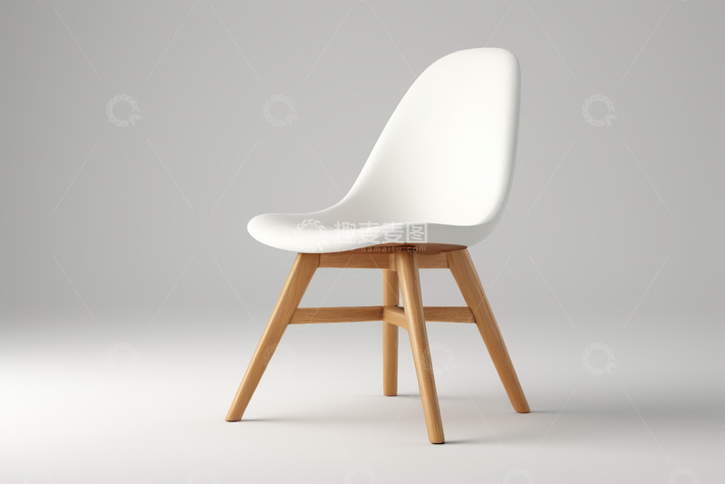 高清大图下载【趣麦麦图】现代简约风格白色椅子