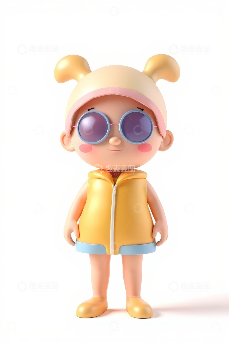 高清大图下载【趣麦麦图】可爱卡通角色3D形象