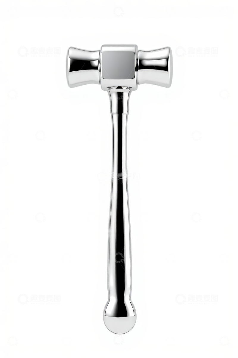 高清大图下载【趣麦麦图】银色金属锤子特写