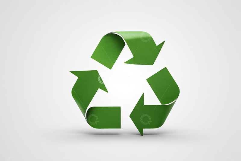 高清大图下载【趣麦麦图】绿色回收标志3D效果图