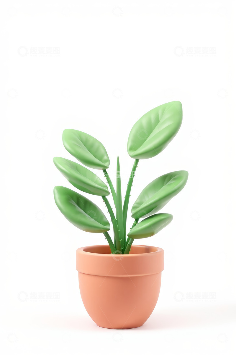 高清大图下载【趣麦麦图】盆栽绿植装饰素材