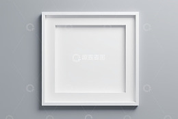 白色方形框架设计素材