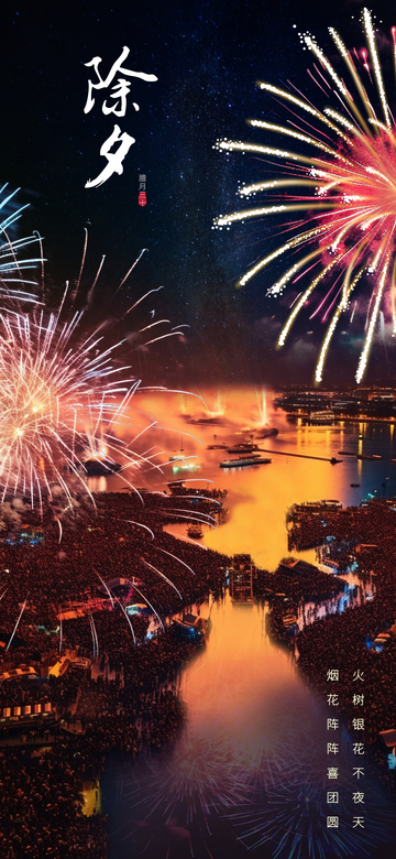 烟火璀璨除夕夜