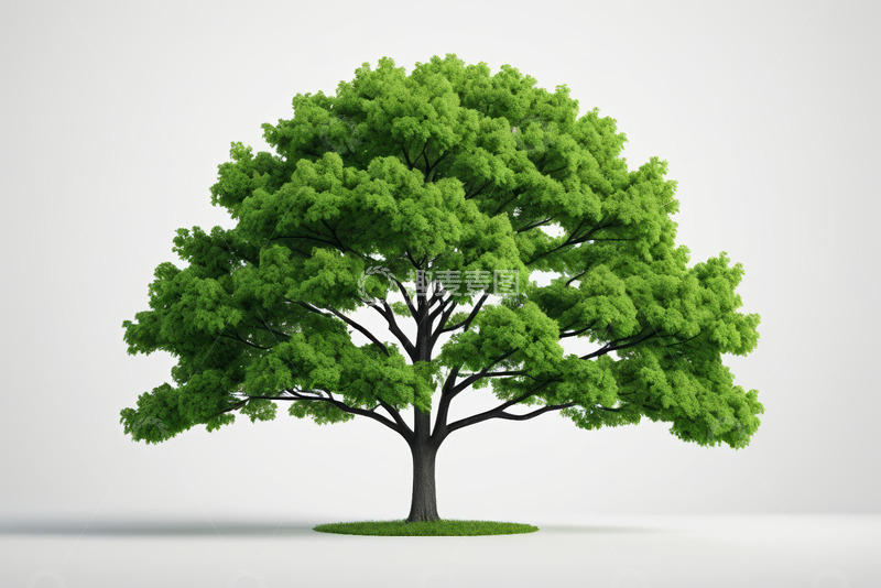 高清大图下载【趣麦麦图】单棵绿树特写素材