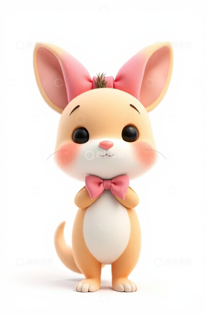 高清大图下载【趣麦麦图】可爱卡通袋鼠形象素材