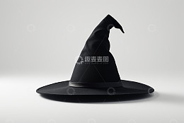 黑色女巫帽素材