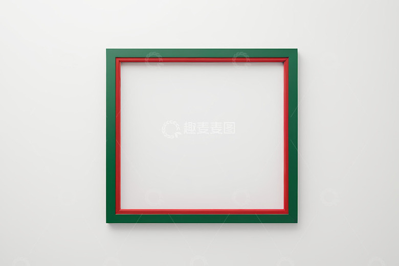 红绿双色方形框架