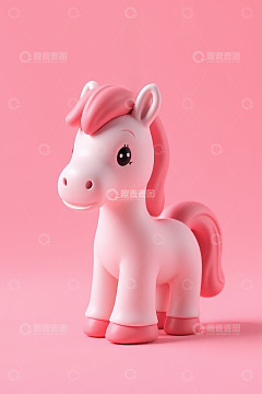 粉色小马玩具特写