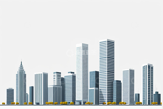 现代风格城市建筑群