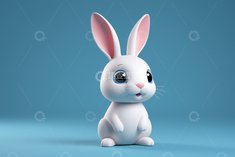高清大图下载【趣麦麦图】可爱动画兔子静态素材