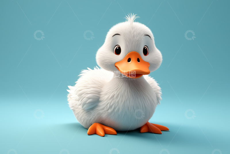 高清大图下载【趣麦麦图】可爱卡通小鸭子形象