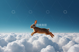 兔子飞跃云端画面