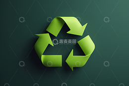 绿色回收标志图像素材