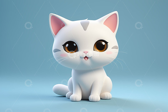 可爱卡通小猫形象素材