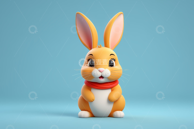 高清大图下载【趣麦麦图】可爱动画兔子形象