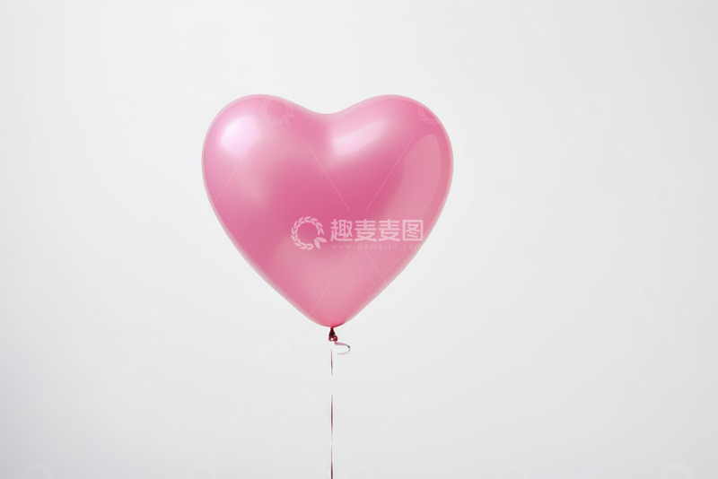 高清大图下载【趣麦麦图】粉色心形气球
