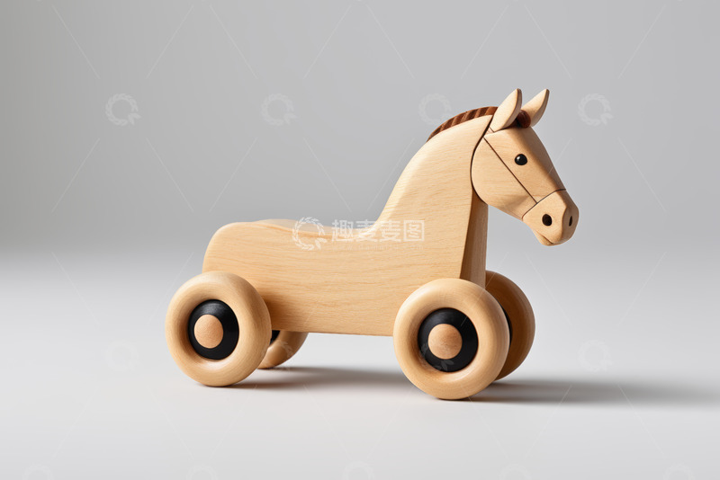高清大图下载【趣麦麦图】木质玩具马特写