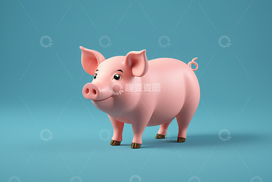 卡通粉色小猪形象