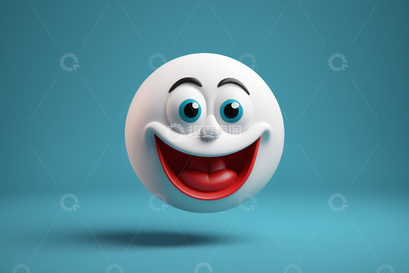 高清大图下载【趣麦麦图】白色卡通笑脸表情