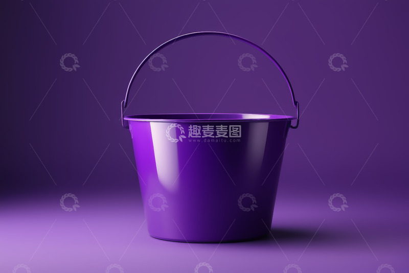 高清大图下载【趣麦麦图】紫色金属桶特写