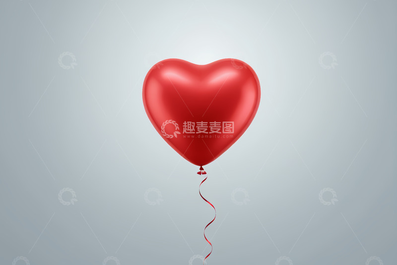 高清大图下载【趣麦麦图】红色心形气球
