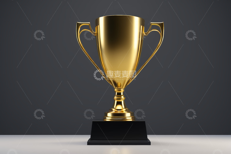 高清大图下载【趣麦麦图】金色奖杯特写