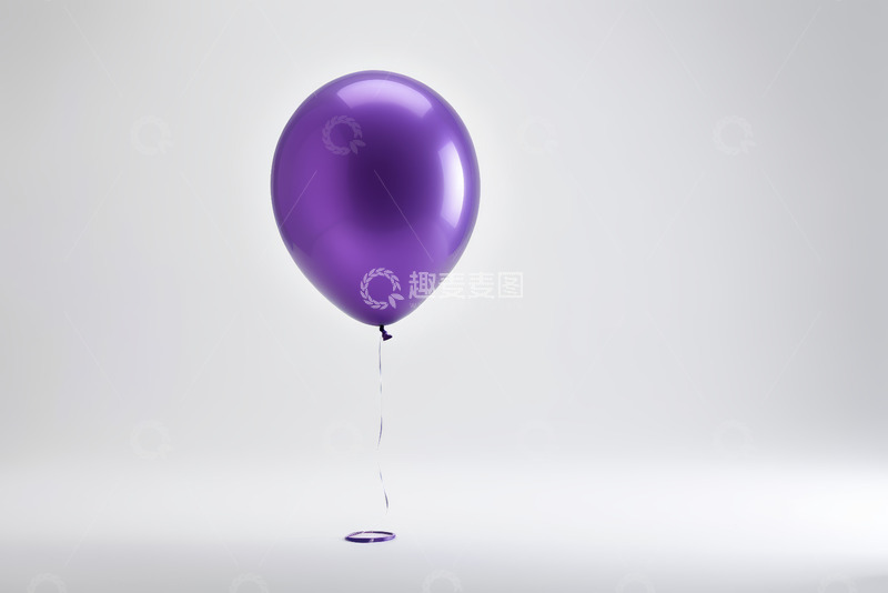 高清大图下载【趣麦麦图】紫色气球悬浮画面