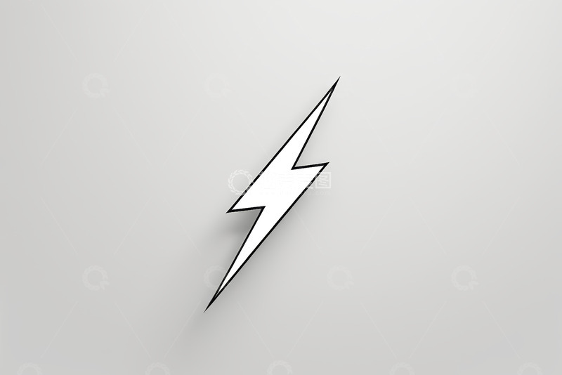 高清大图下载【趣麦麦图】简约风格闪电符号设计素材