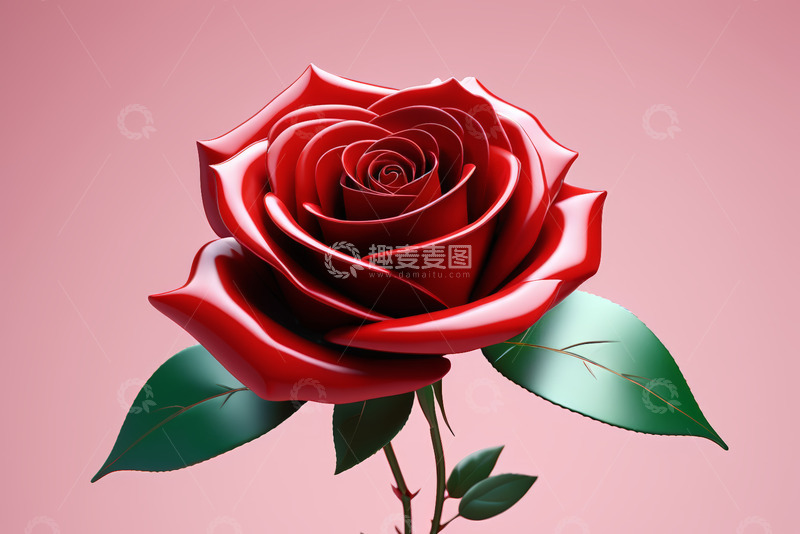 高清大图下载【趣麦麦图】红色玫瑰花特写