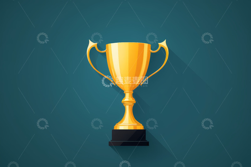 高清大图下载【趣麦麦图】金色奖杯插图